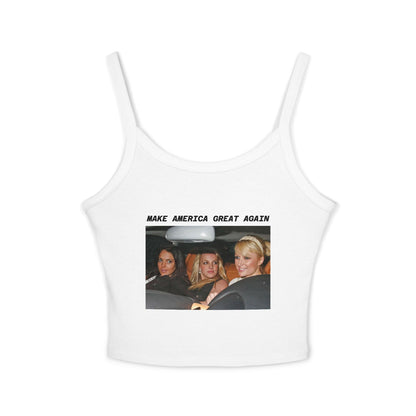 Top tipo chaleco Y2K de Paris Lindsay y Britney