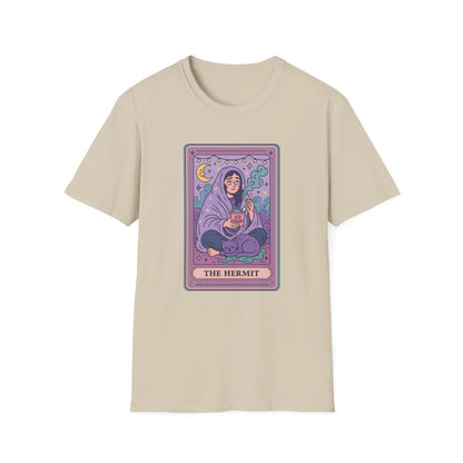 "The Hermit" Cartoon Tarot Card T-Shirt