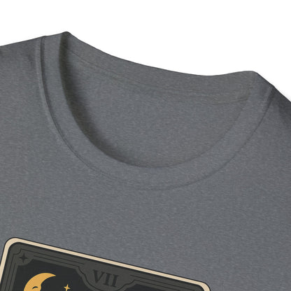 "The Chariot" Fiat 500 Cartoon Tarot Card T-Shirt