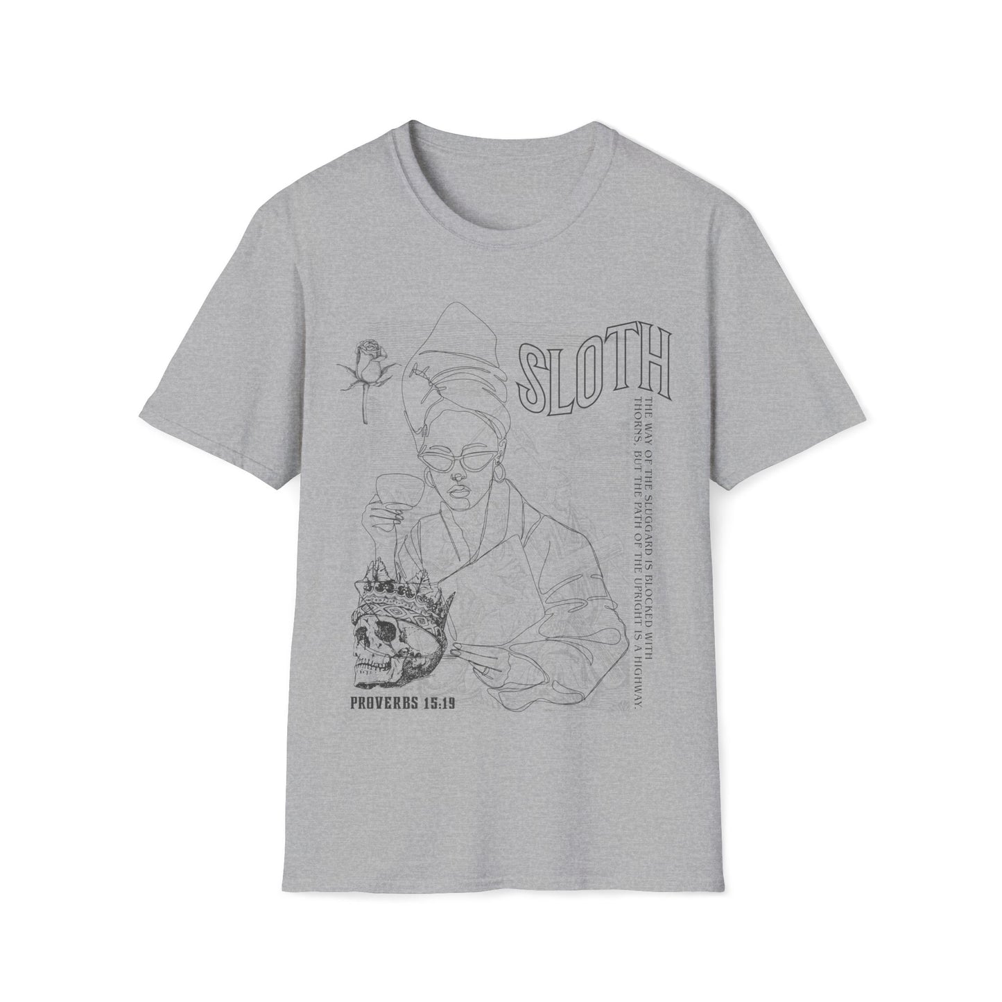 7 Todsünden Faultier T-Shirt