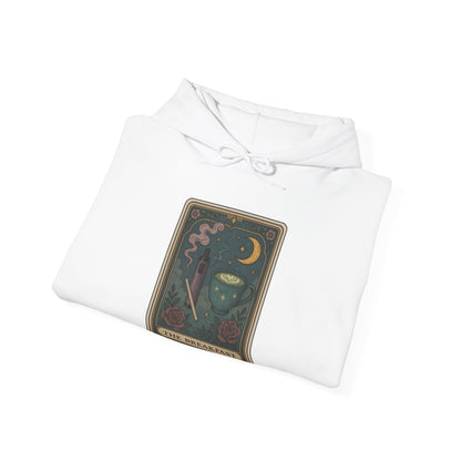 Mock Tarot Card "The Breakfast" Vape and Matcha Unisex Hoodie
