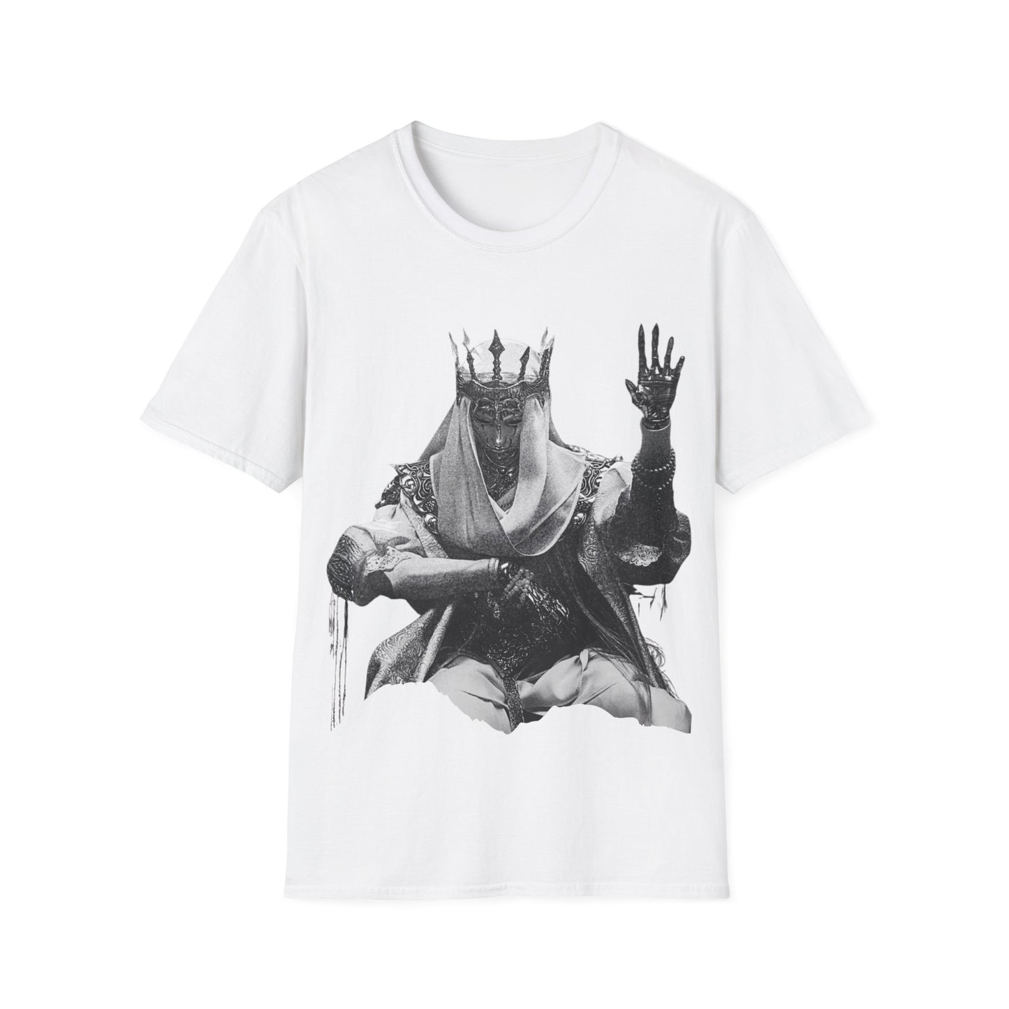 Gothic Chrome King Illustration T-Shirt