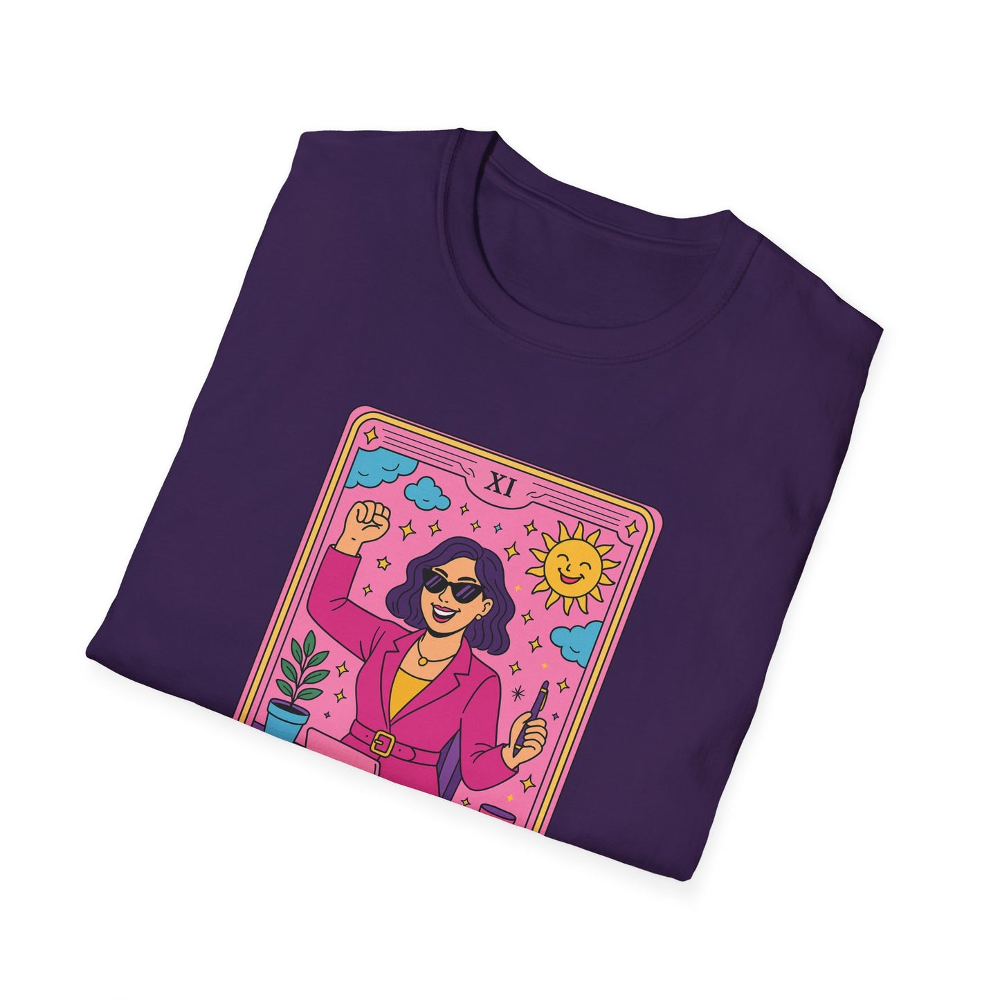 "The Girlboss" Cartoon Tarot Card T-Shirt