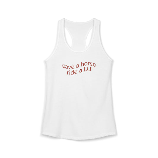Save a Horse Ride a DJ Y2K Tank