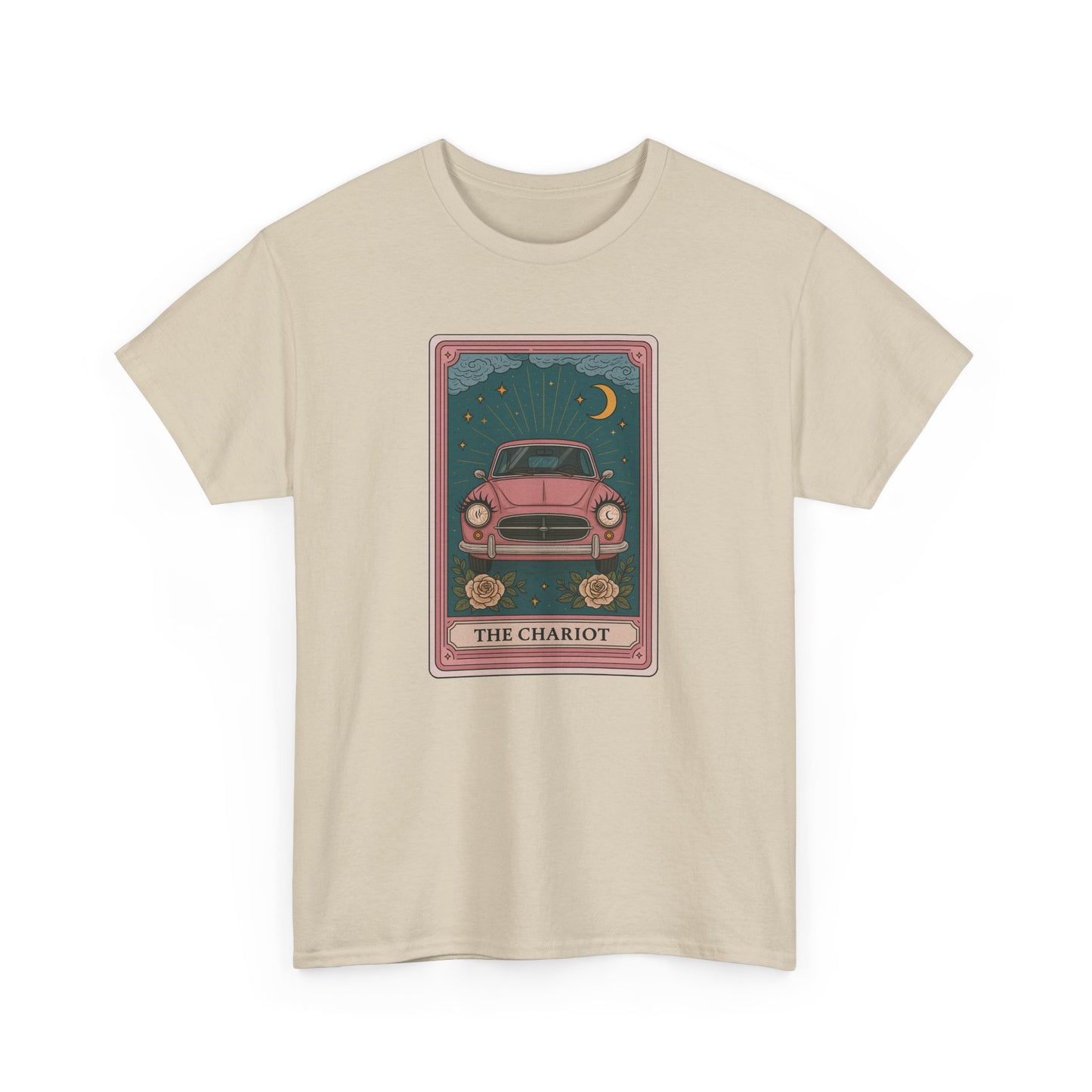Mock Tarot Cards "The Chariot" Fiat 500 T-Shirt