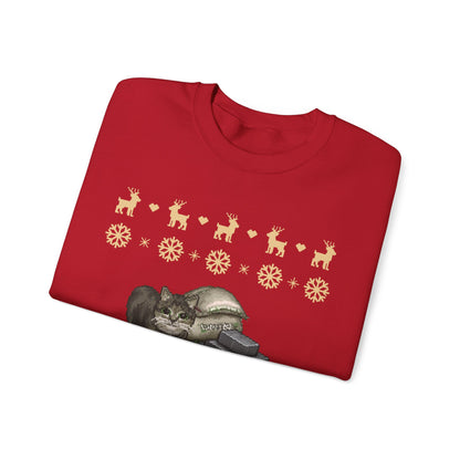 I Eat Cement Cat Christmas Jumper