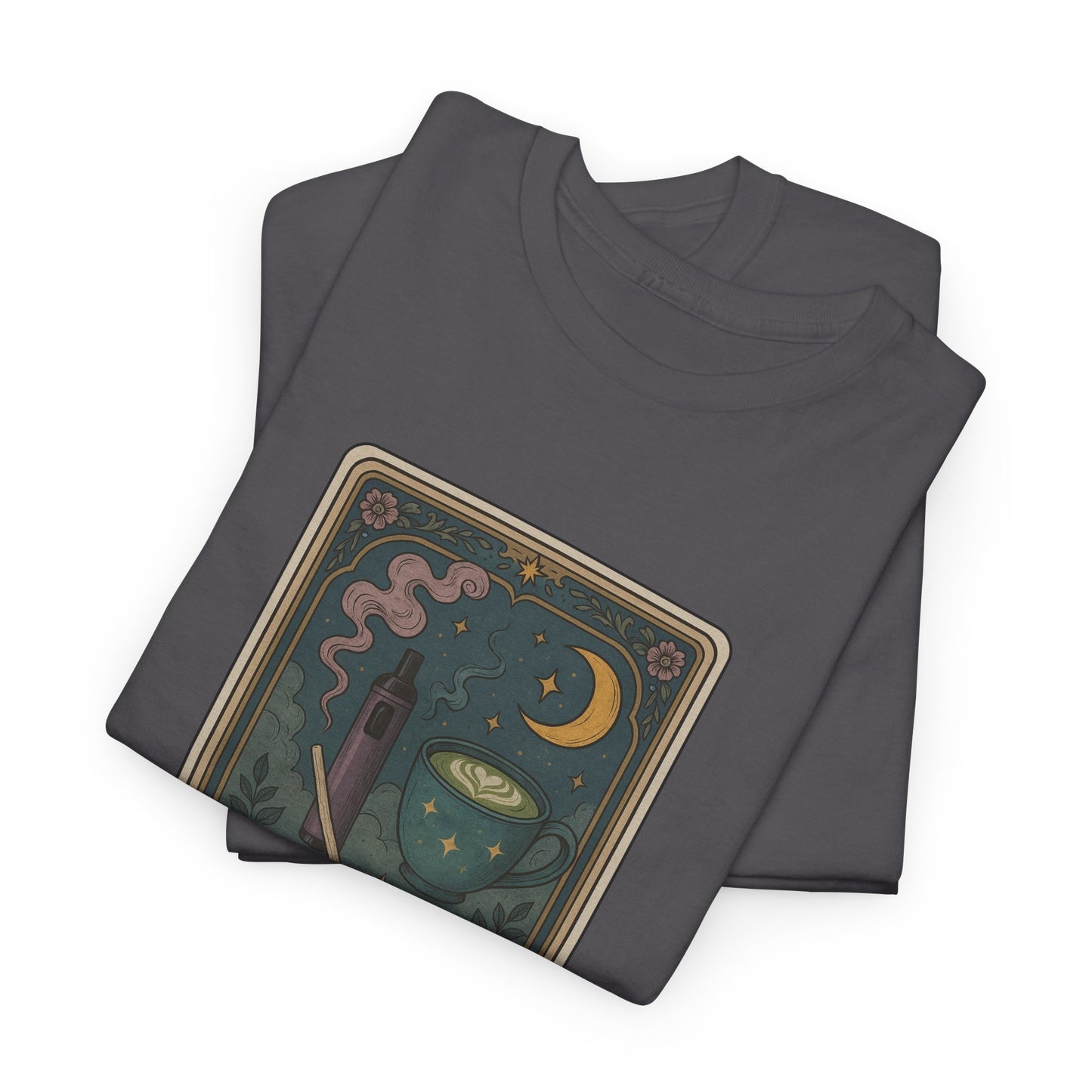 Mock Tarot Card "The Breakfast" Vape and Matcha Unisex T-Shirt