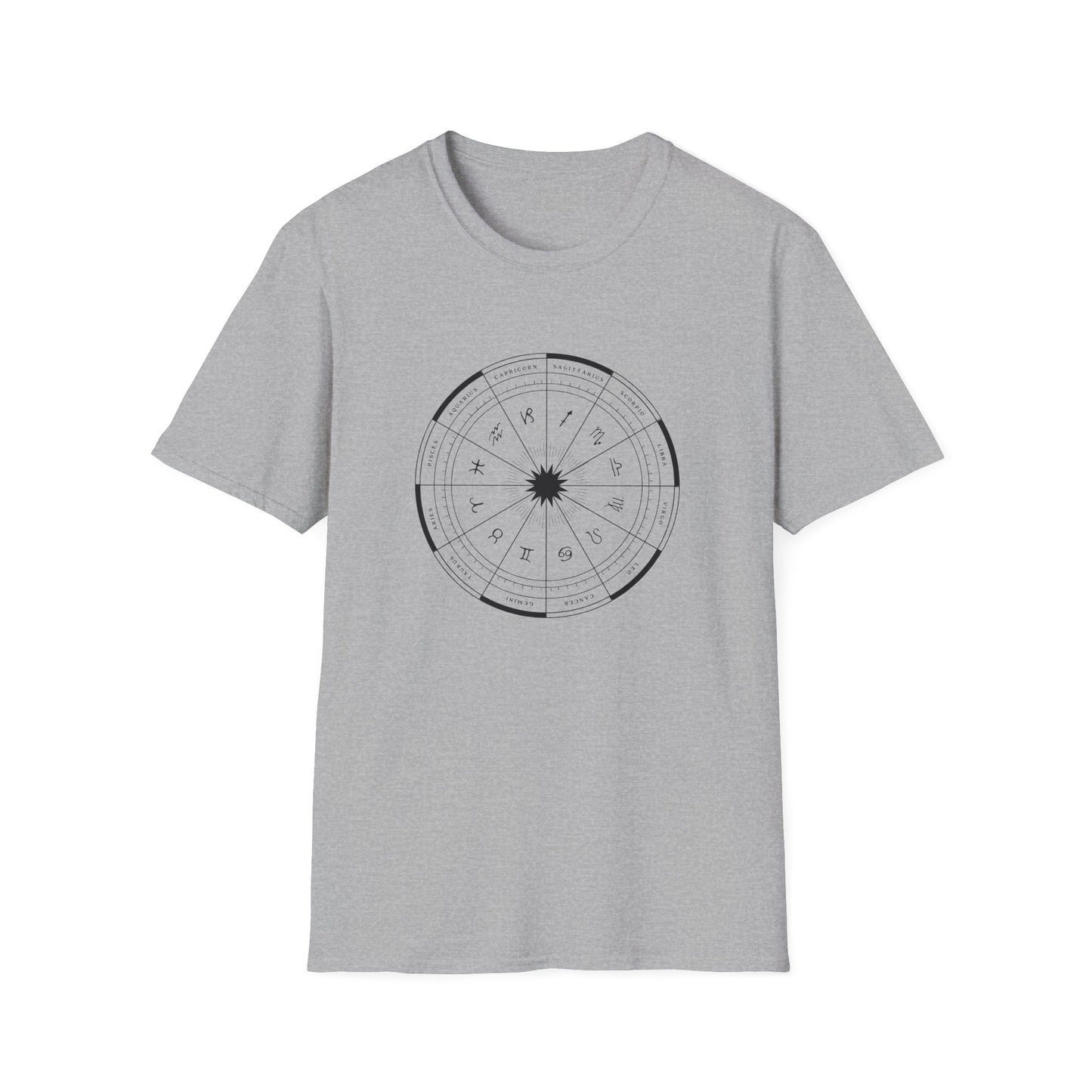 Minimalist Zodiac Wheel T-Shirt