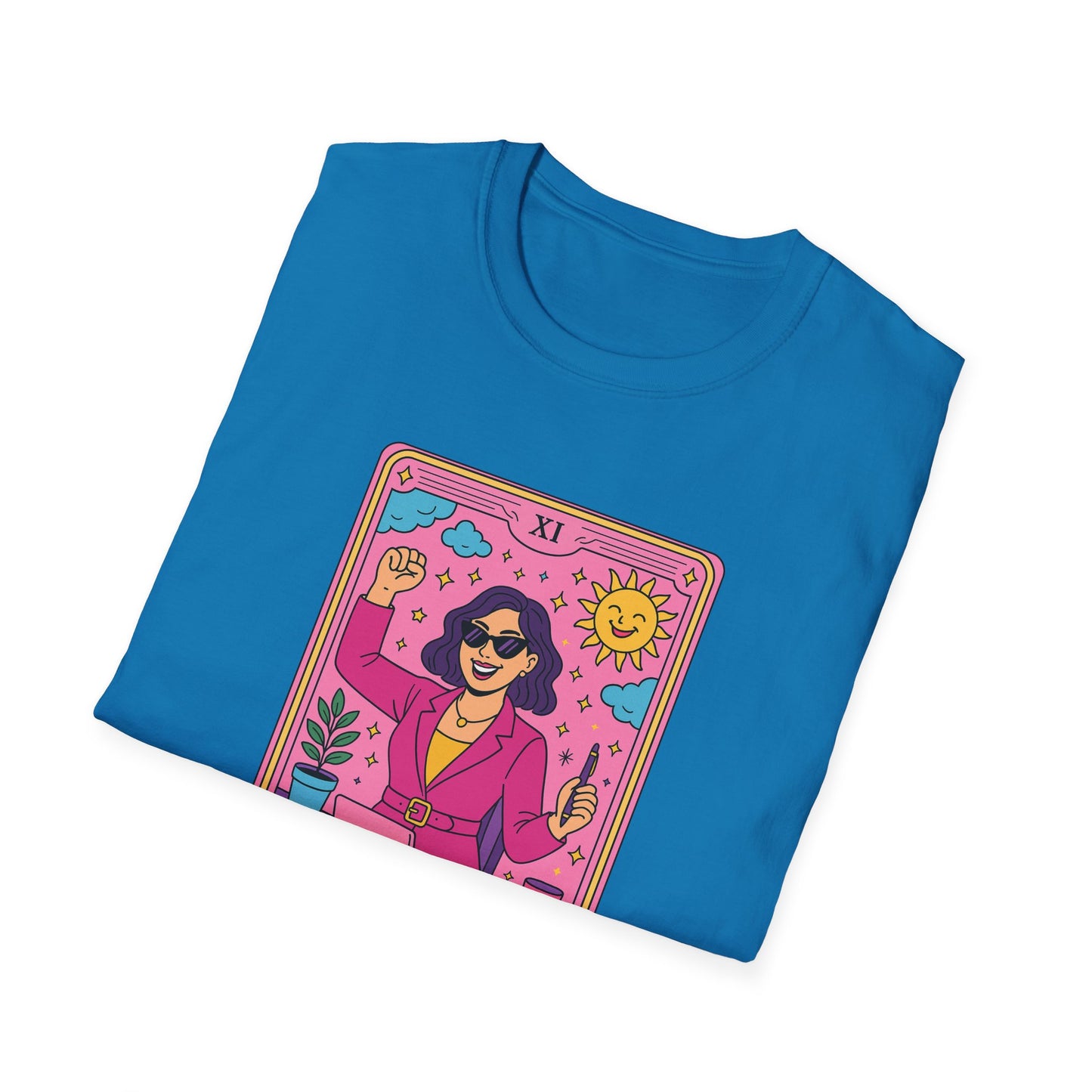 "The Girlboss" Cartoon Tarot Card T-Shirt