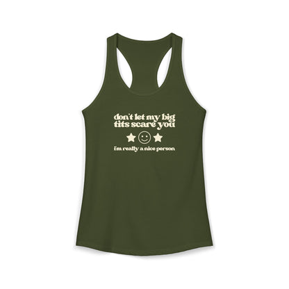 Dont Let My Big Boobs Scare You Y2K Tank