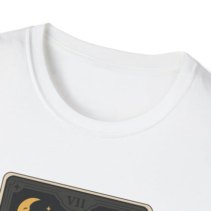 "The Chariot" Fiat 500 Cartoon Tarot Card T-Shirt