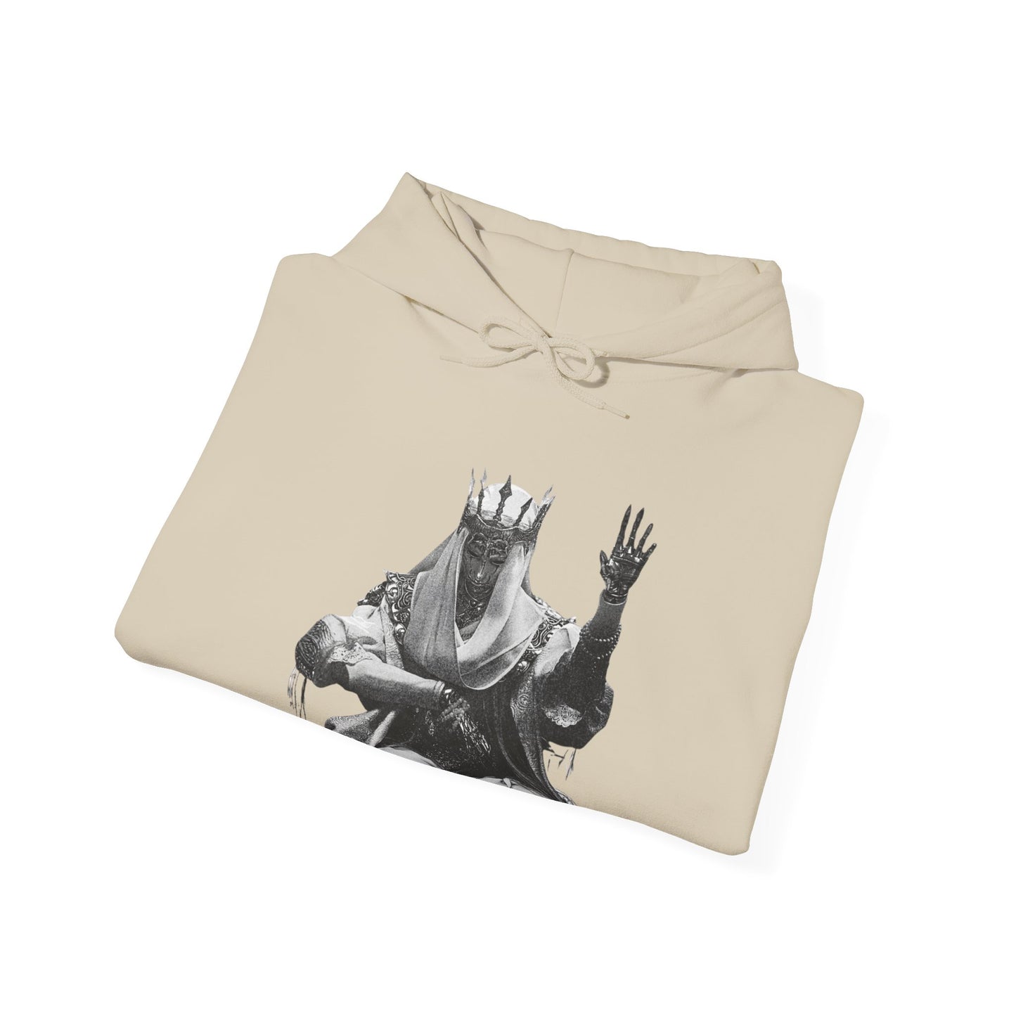 Gothic Chrome King Illustration Hoodie