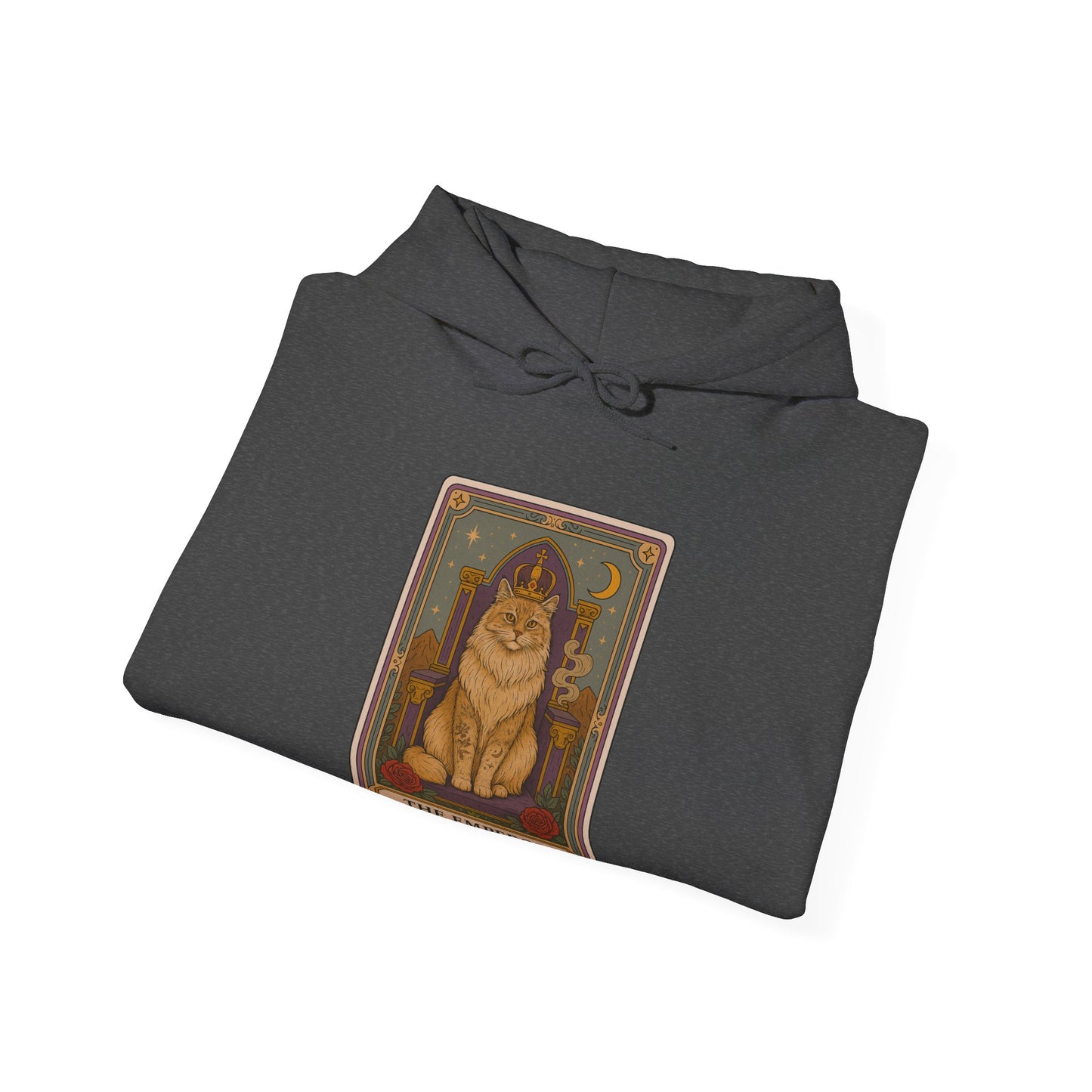 Mock Tarot Card "The Emperor" Cat Hoodie