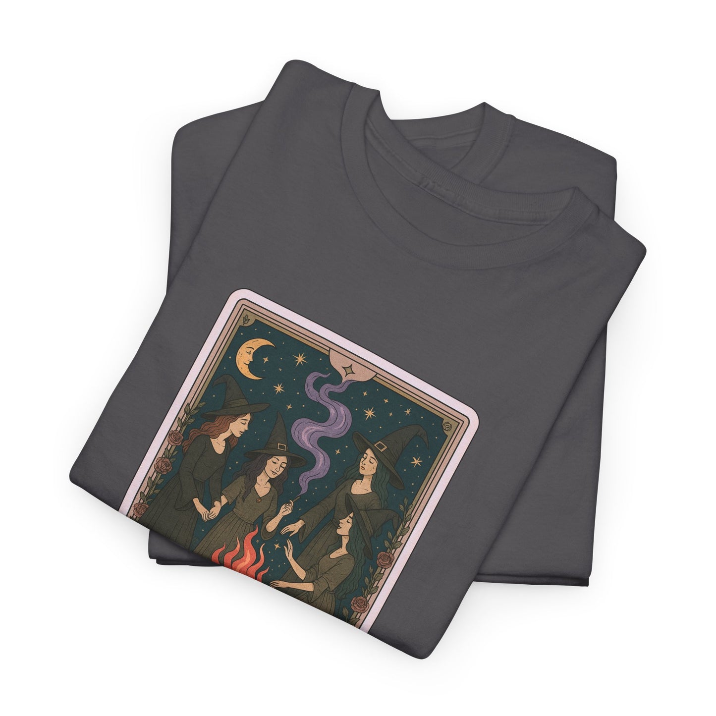 Mock Tarot Card "The Girls Night" Witch T-Shirt