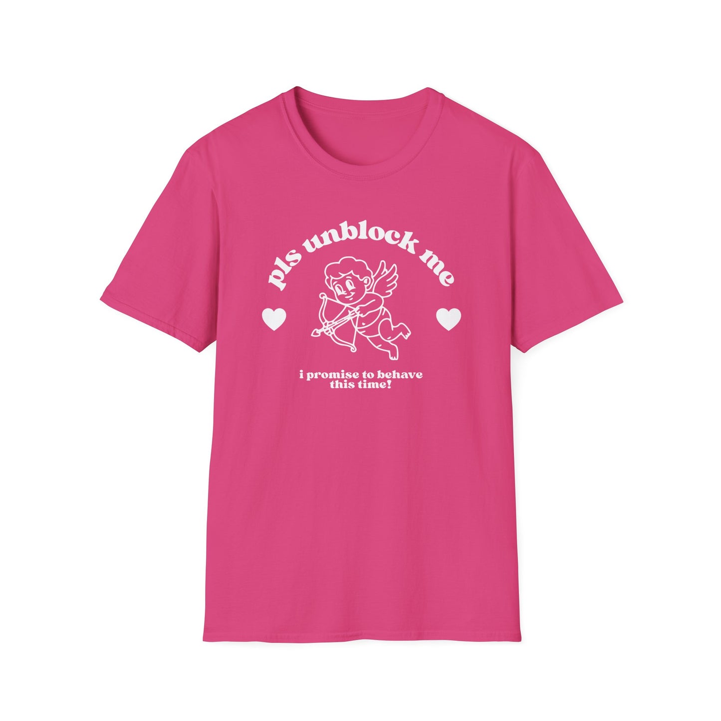 pls unblock me Cupid graphic T-Shirt