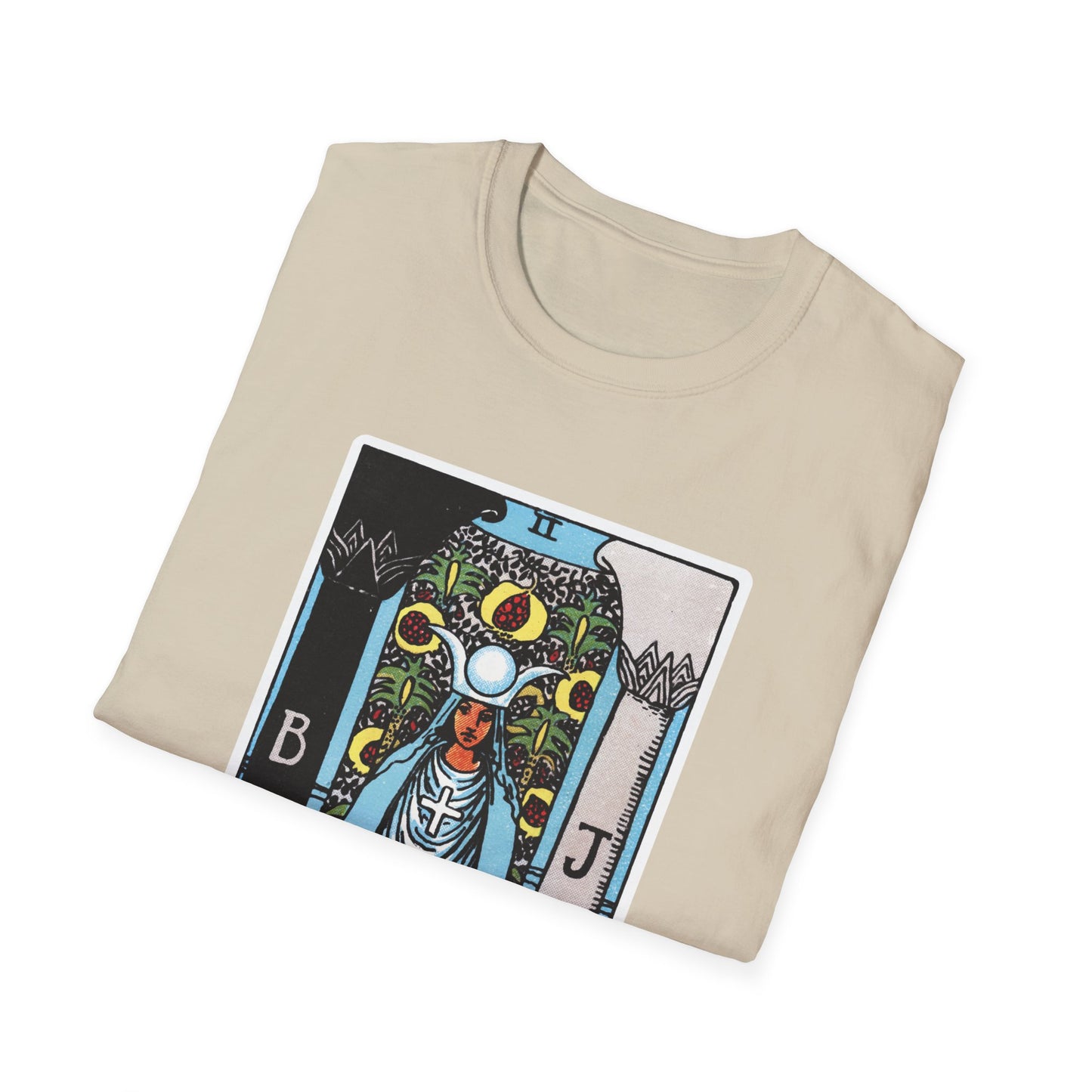 Camiseta de la Carta del Tarot La Suma Sacerdotisa