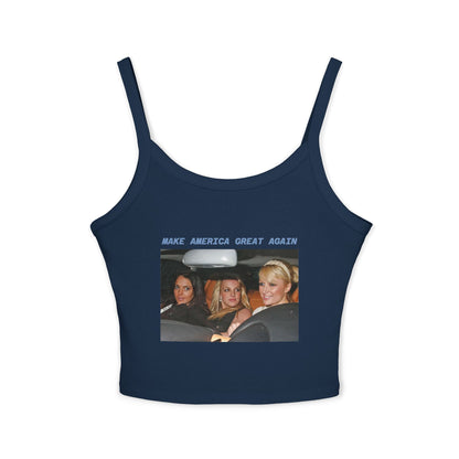 Top tipo chaleco Y2K de Paris Lindsay y Britney