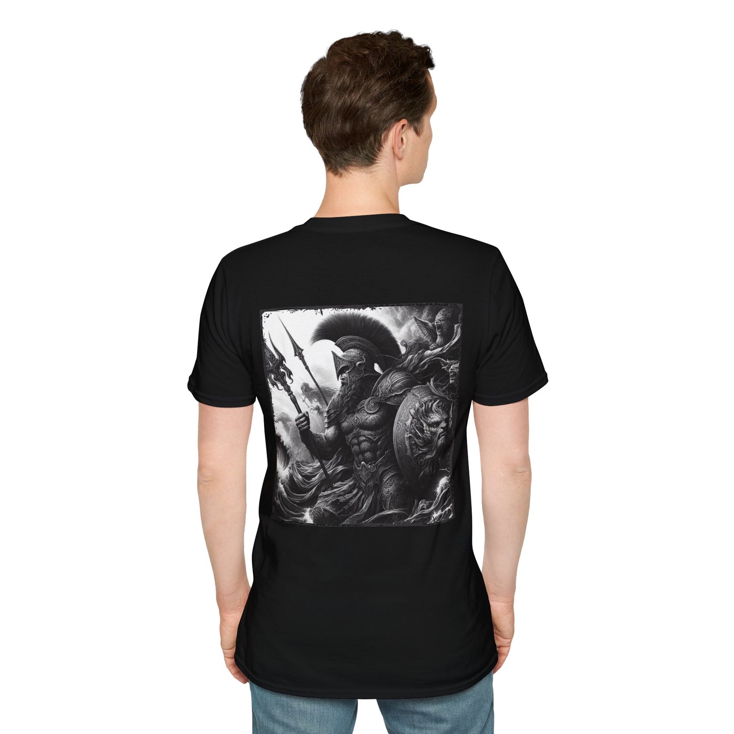 Greek Aries Warrior Graphic T-Shirt