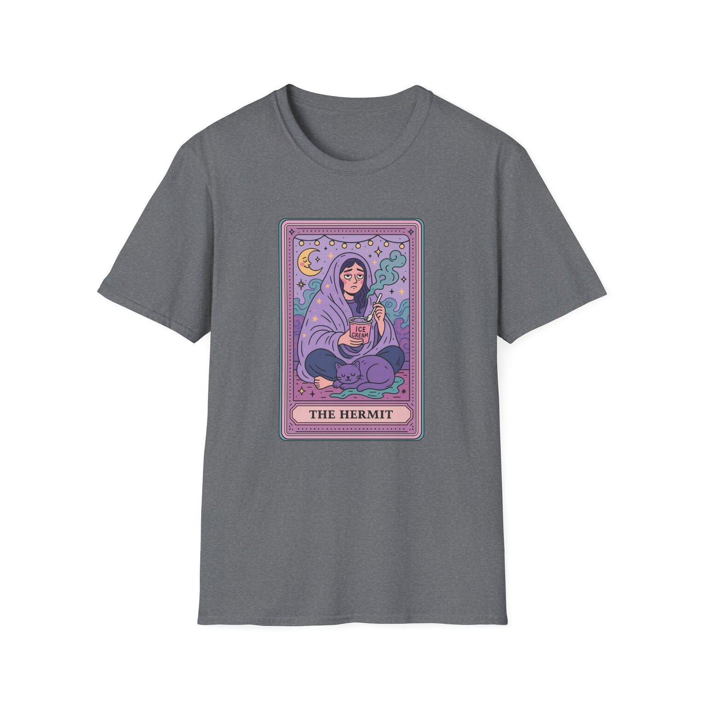 "The Hermit" Cartoon Tarot Card T-Shirt