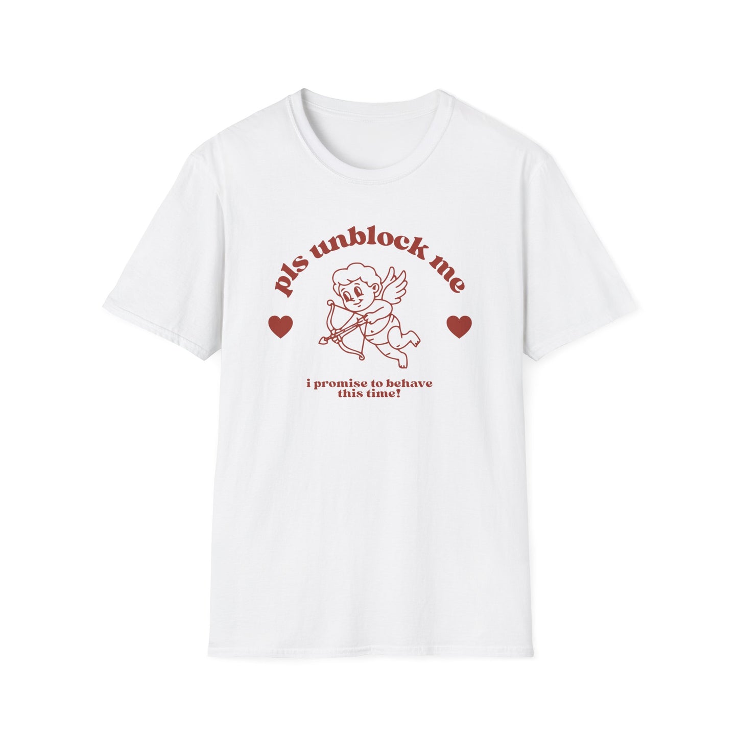 pls unblock me Cupid graphic T-Shirt