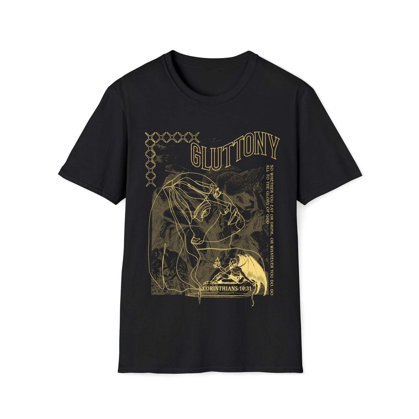 7 Todsünden Völlerei T-Shirt
