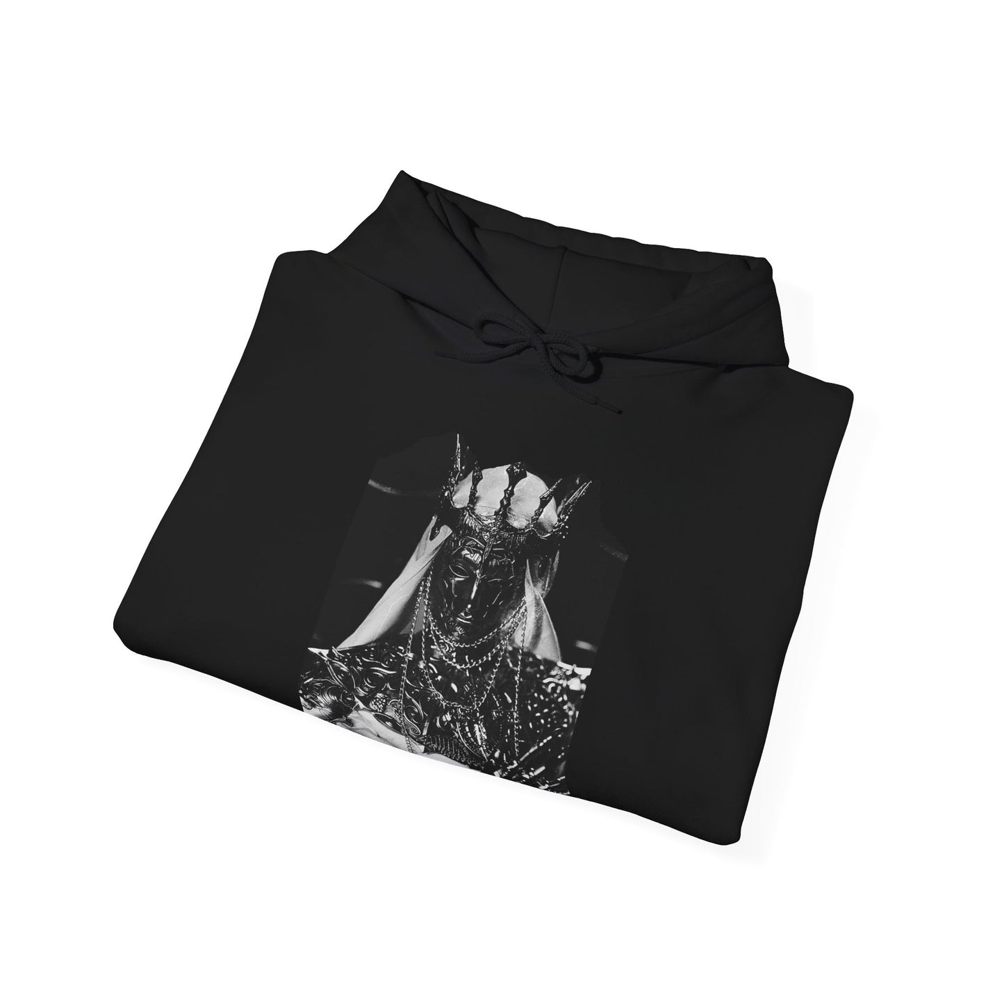 Horned Demon Illustration Hoodie