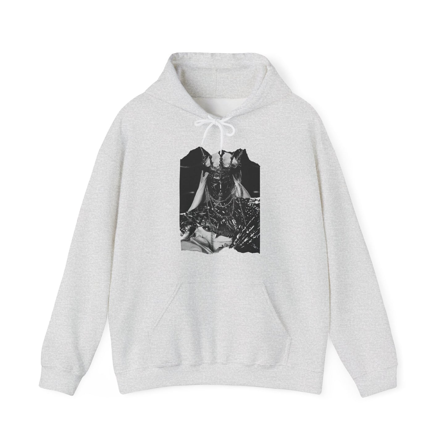 Horned Demon Illustration Hoodie