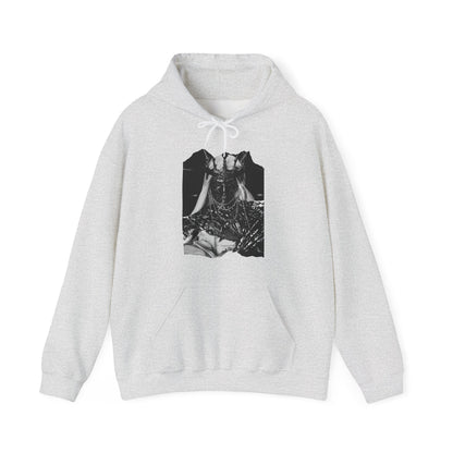 Horned Demon Illustration Hoodie
