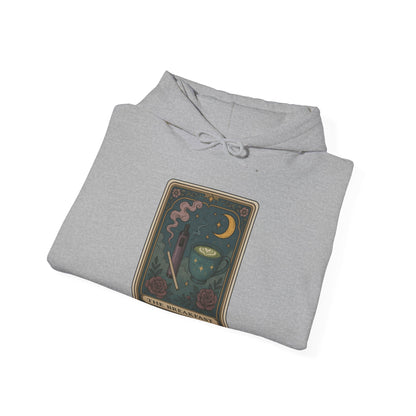 Mock Tarot Card "The Breakfast" Vape and Matcha Unisex Hoodie