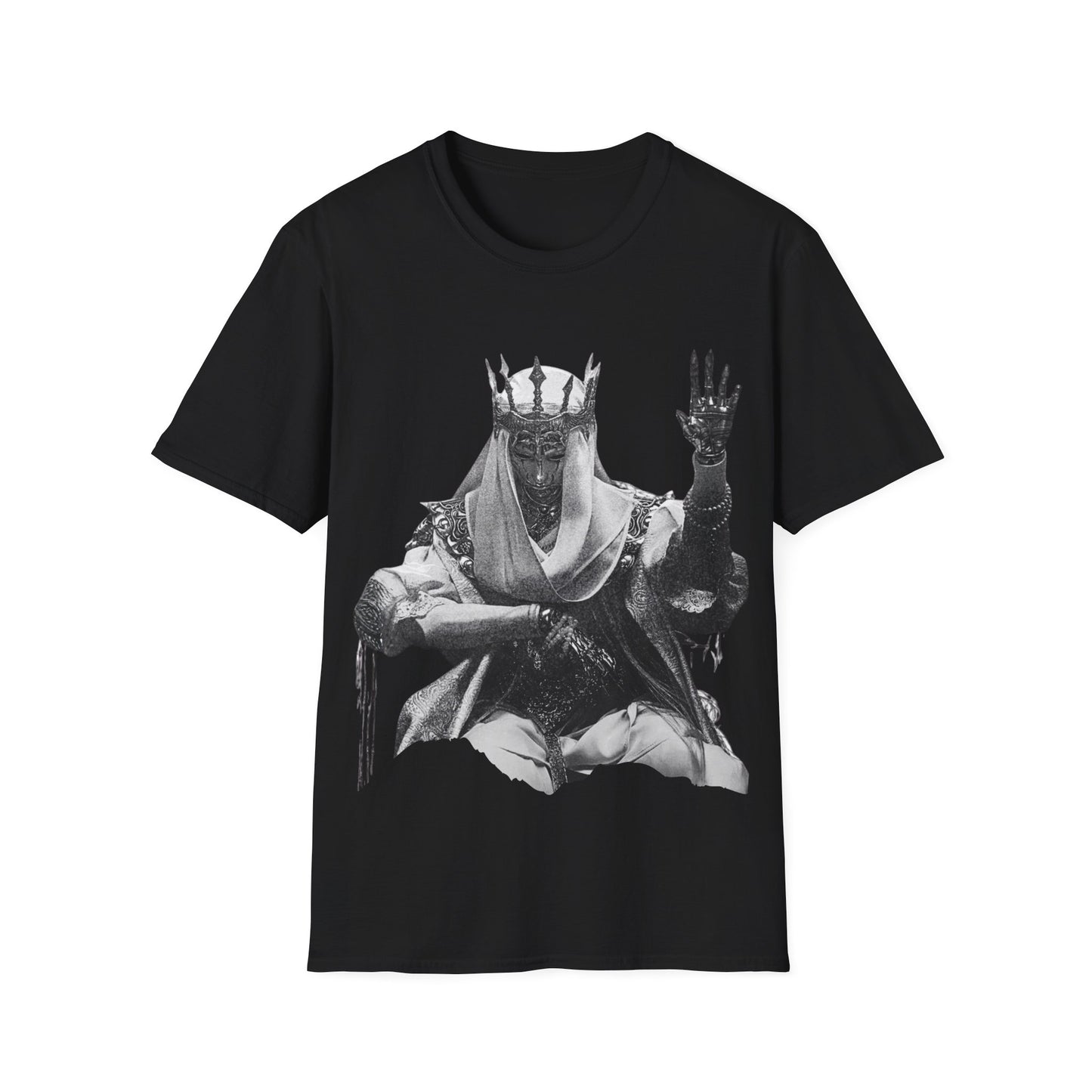 Gothic Chrome King Illustration T-Shirt