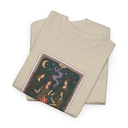 Mock Tarot Card "The Girls Night" Witch T-Shirt