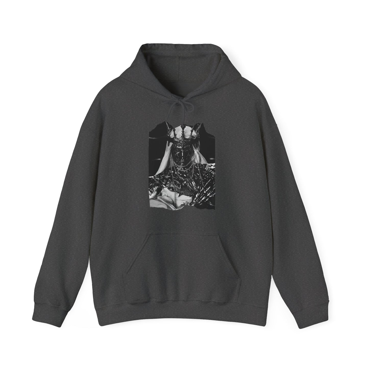 Horned Demon Illustration Hoodie