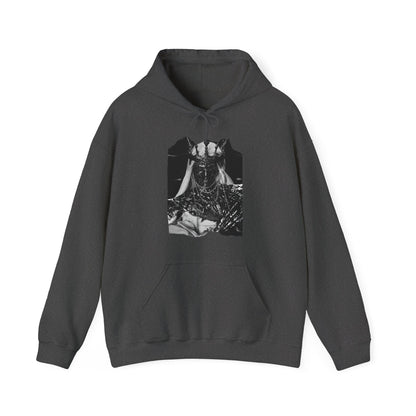 Horned Demon Illustration Hoodie