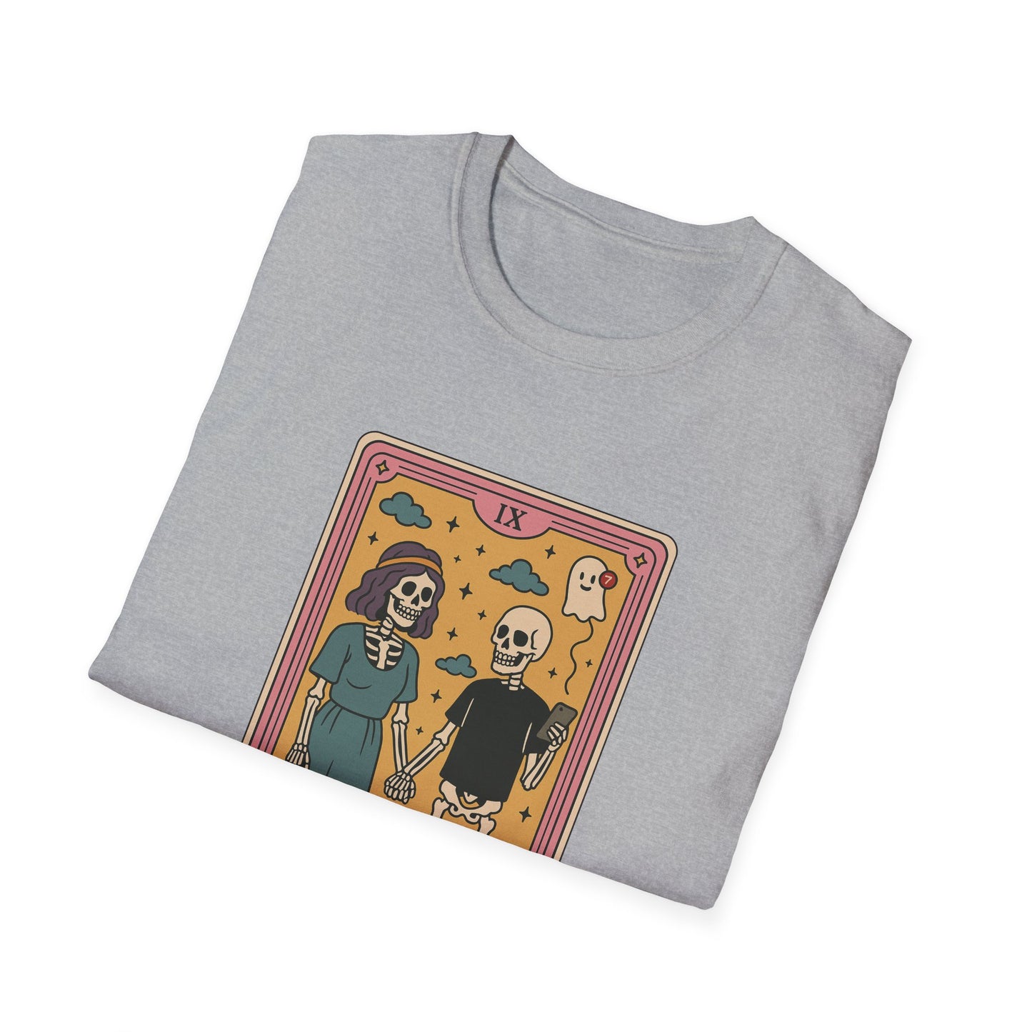 "The Situationship" Skeleton Cartoon Tarot Card T-Shirt