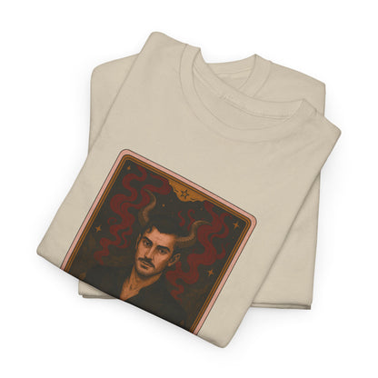 Mock Tarot Card "The Devil" (It's just a man...) Unisex T-Shirt