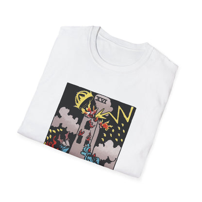 Camiseta de la Carta del Tarot La Torre