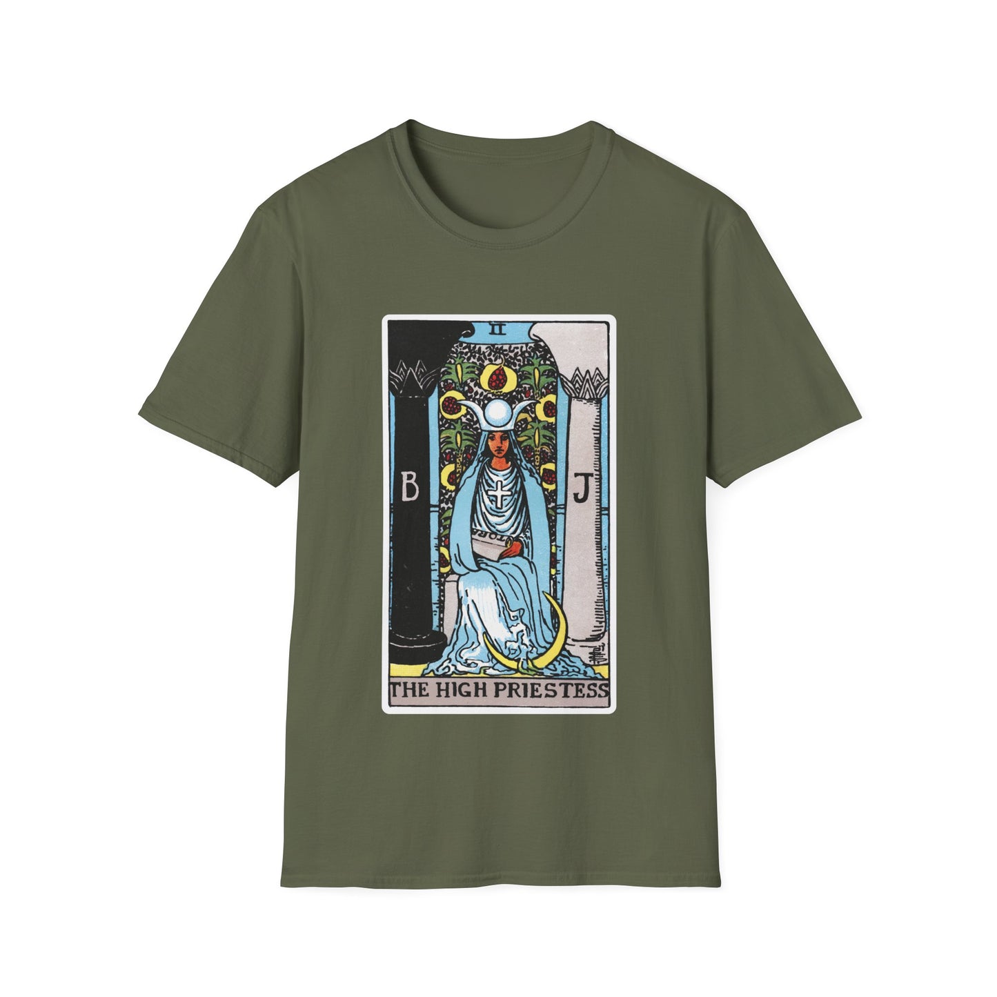 Camiseta de la Carta del Tarot La Suma Sacerdotisa