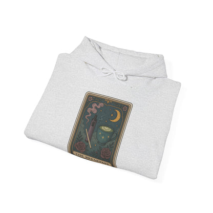 Mock Tarot Card "The Breakfast" Vape and Matcha Unisex Hoodie