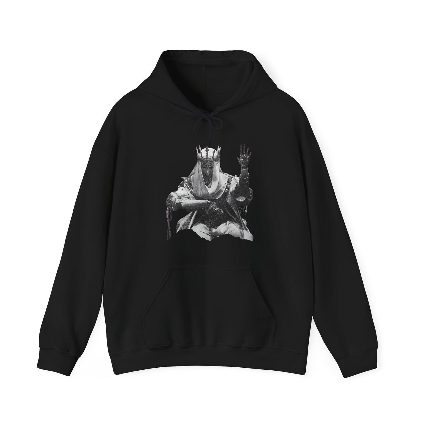 Gothic Chrome King Illustration Hoodie