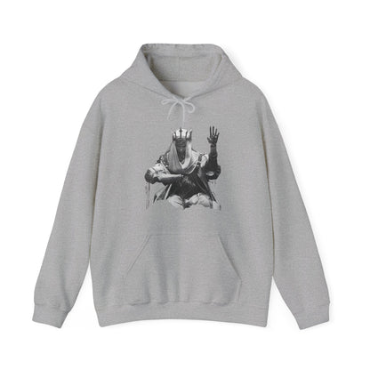 Gothic Chrome King Illustration Hoodie
