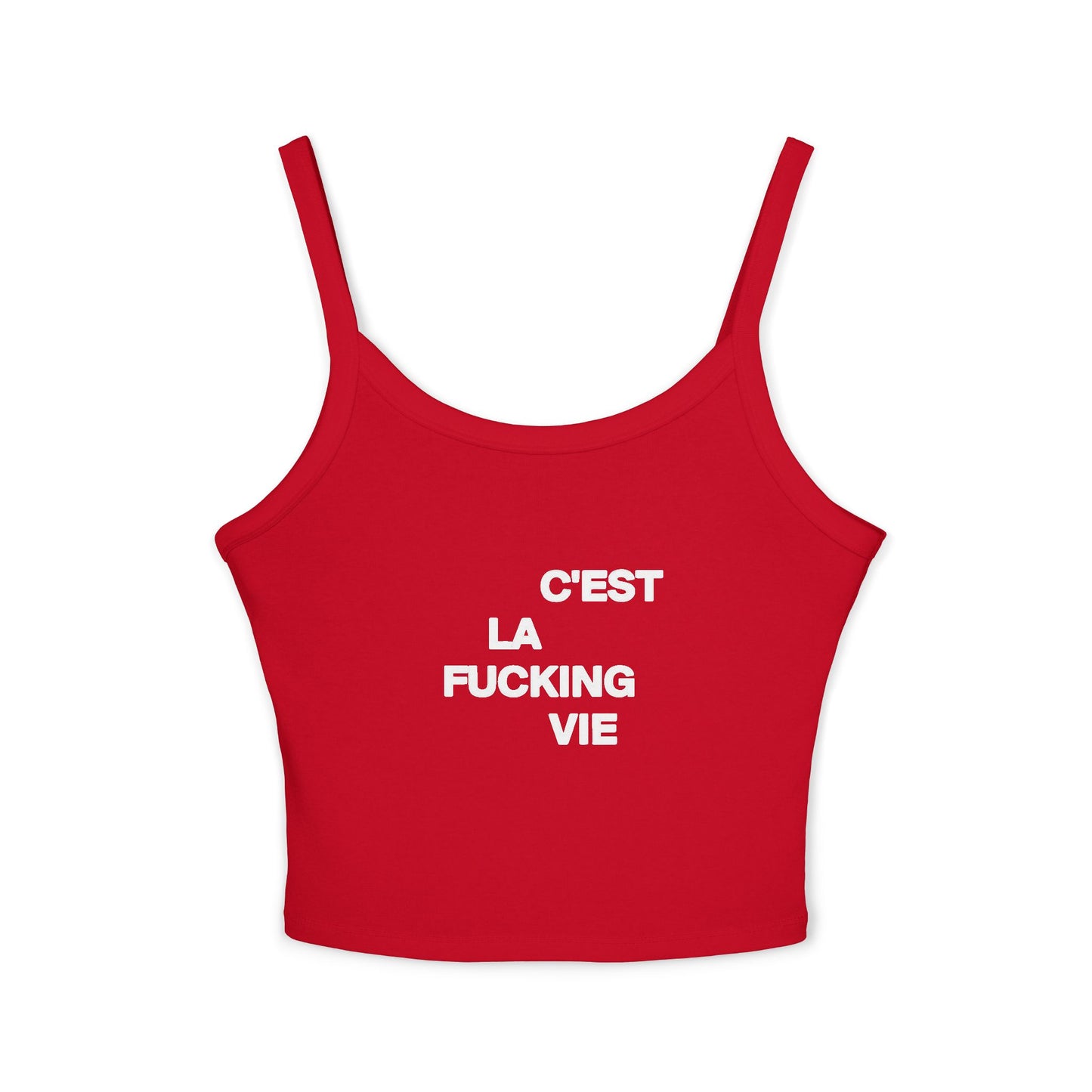 Camiseta sin mangas C'est La P***a Vida